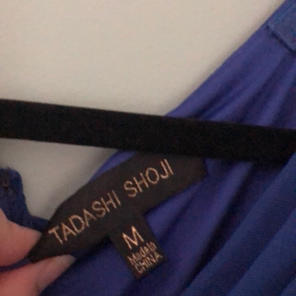 ⭕️ Tadashi Shoji Royal Blue Ruched Sheath Dress Size Medium. - Picture 5 of 9